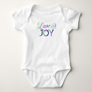 Liebe und fröhlicher Baby Bodysuit Baby Strampler