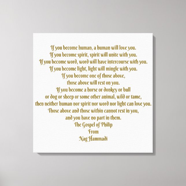 Liebe und Geist Leinwanddruck (Vorderseite)