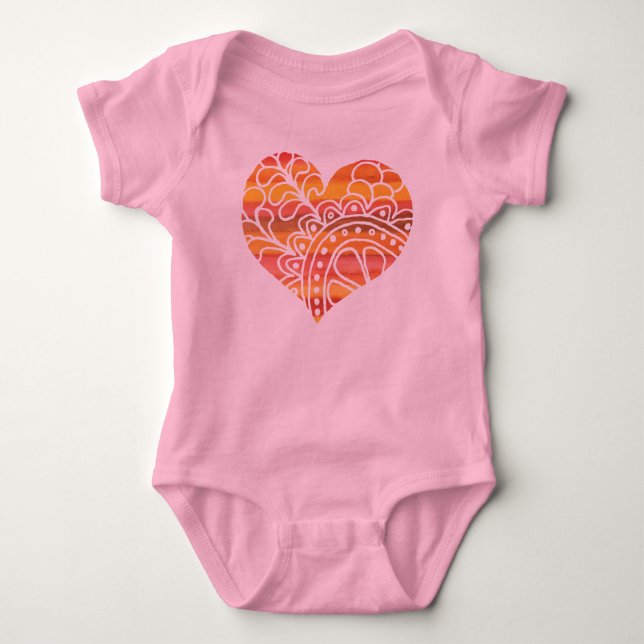 Liebe und Gelassenheit im Art Baby Strampler (Vorderseite)