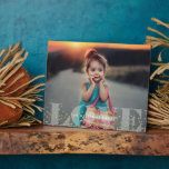 Liebe und Glitzern Fotoplatte<br><div class="desc">Stilvolle und schicke Foto-Sake,  die für ein besonderes Geschenk personalisiert werden können.</div>