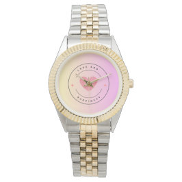 Liebe und Glück Rose Armbanduhr