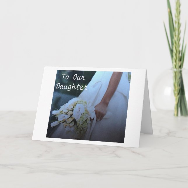 Liebe UND GLÜCKLICHKEIT ZU UNSEREM "TOCHTER" Karte (Vorderseite)