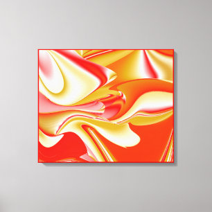 Liebe und Gold Abstract 3D Rainbowart Leinwanddruck