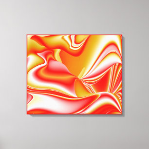 Liebe und Gold Abstract 3D Rainbowart Leinwanddruck