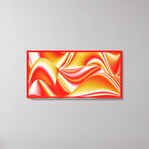Liebe und Gold Abstract 3D Rainbowart Leinwanddruck