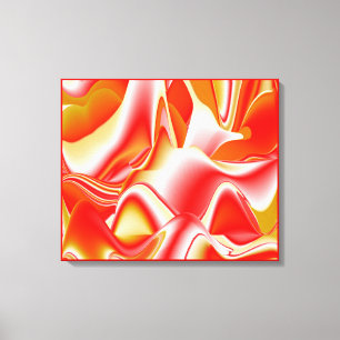Liebe und Gold Abstract 3D Rainbowart Leinwanddruck