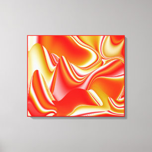 Liebe und Gold Abstract 3D Rainbowart Leinwanddruck