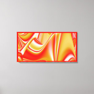 Liebe und Gold Abstract 3D Regenbogenkunst Leinwanddruck