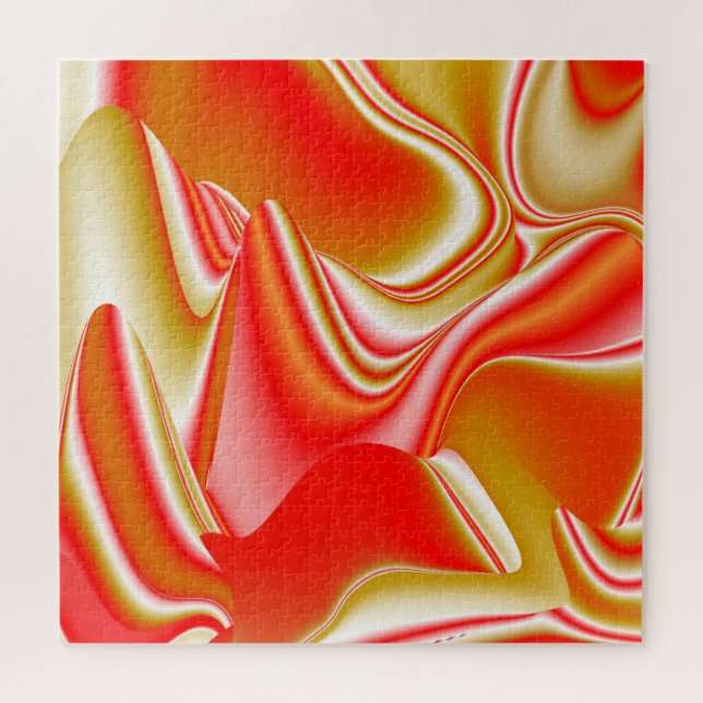 Liebe und Gold Abstrakt 3D Rainbowart (Horizontal)