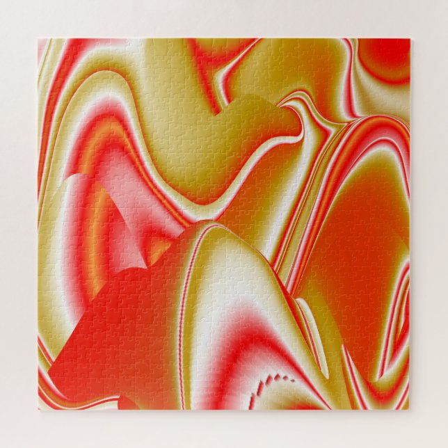 Liebe und Gold Abstrakt 3D Rainbowart (Horizontal)
