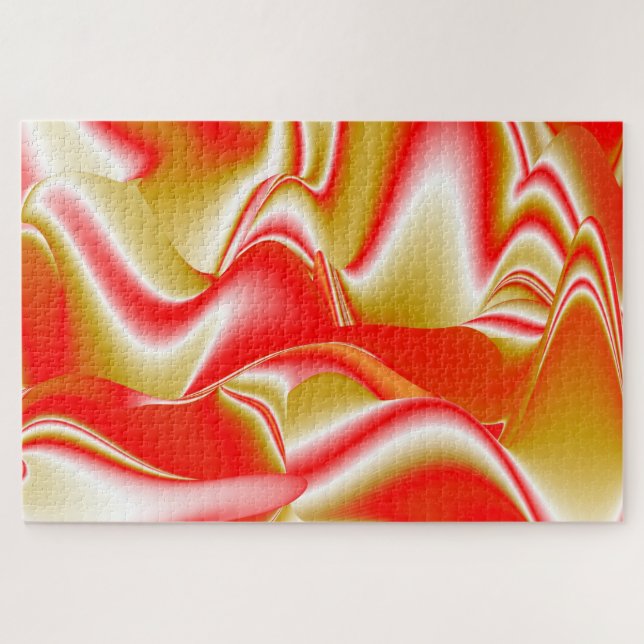 Liebe und Gold Abstrakt 3D Rainbowart (Horizontal)