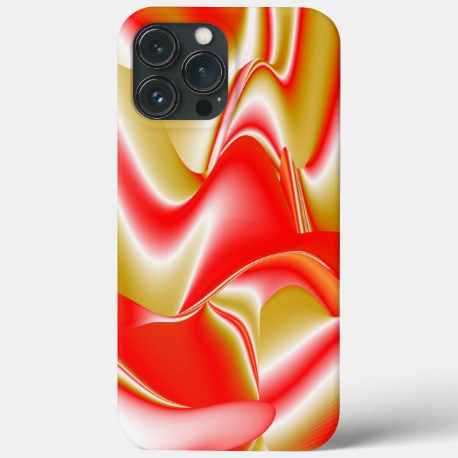 Liebe und Gold Abstrakt 3D Rainbowart Case-Mate iPhone Hülle (Rückseite)