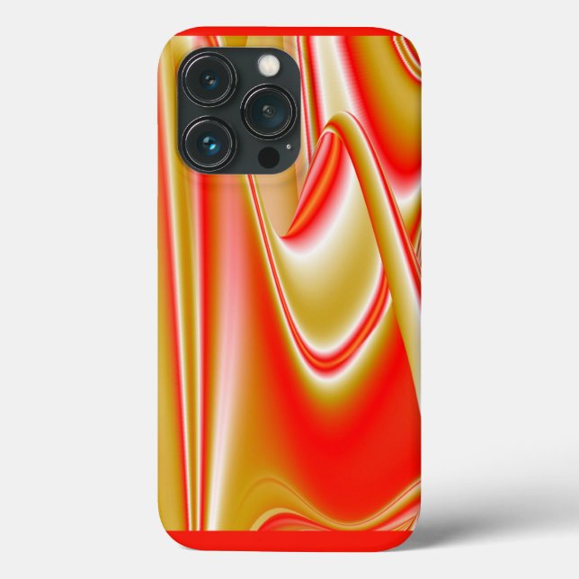 Liebe und Gold Abstrakt 3D Rainbowart Case-Mate iPhone Hülle (Rückseite)