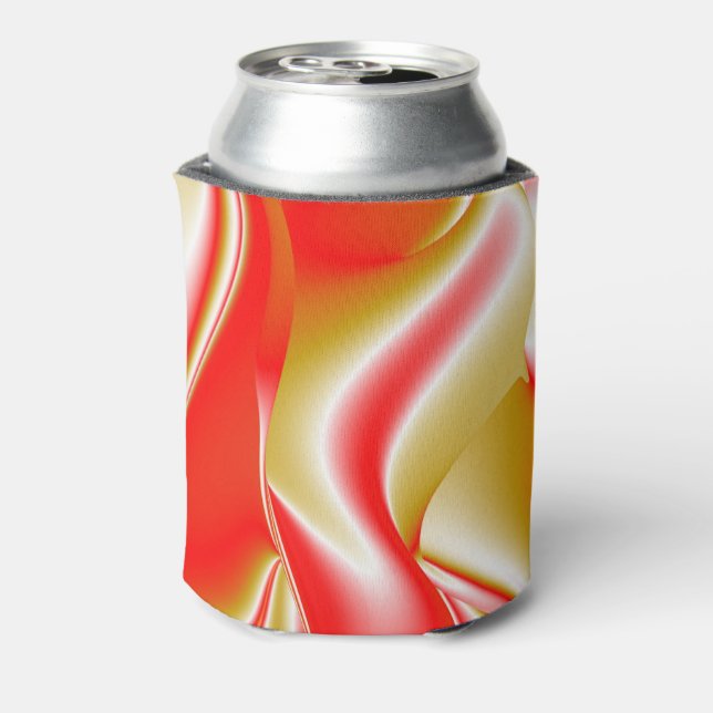 Liebe und Gold Abstrakt 3D Rainbowart Dosenkühler (Kanne Rückseite)