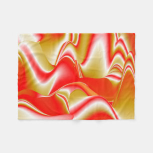 Liebe und Gold Abstrakt 3D Rainbowart Fleecedecke