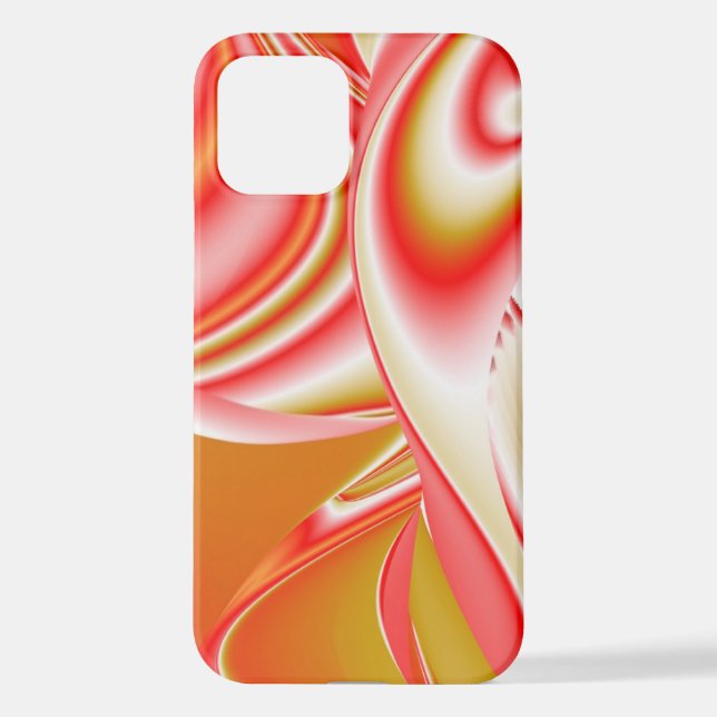 Liebe und Gold Abstrakt 3D Rainbowart iPhone 12 Hülle (Rückseite)