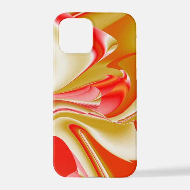 Liebe und Gold Abstrakt 3D Rainbowart iPhone 12 Pro Hülle (Rückseite)