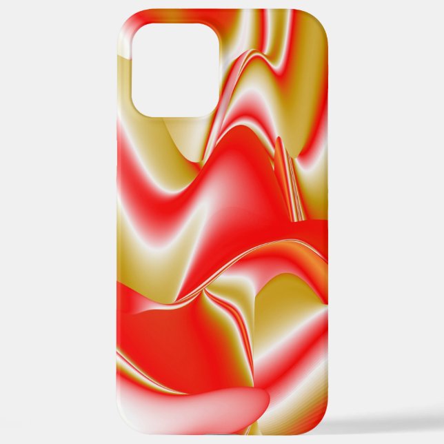 Liebe und Gold Abstrakt 3D Rainbowart iPhone 12 Pro Max Hülle (Rückseite)