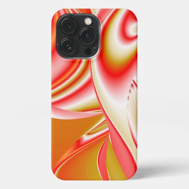 Liebe und Gold Abstrakt 3D Rainbowart iPhone 13 Pro Hülle (Rückseite)