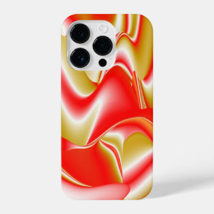 Liebe und Gold Abstrakt 3D Rainbowart iPhone 14 Pro Hülle