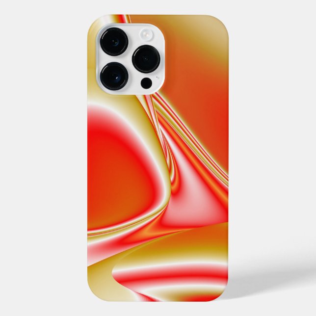 Liebe und Gold Abstrakt 3D Rainbowart iPhone 14 Pro Max Hülle (Rückseite)