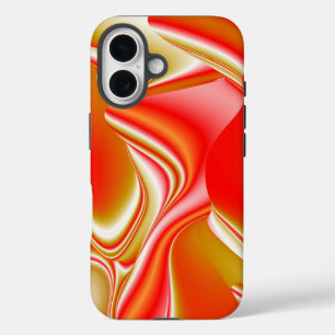 Liebe und Gold Abstrakt 3D Rainbowart iPhone 16 Hülle