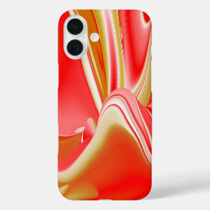 Liebe und Gold Abstrakt 3D Rainbowart iPhone 16 Plus Hülle