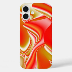 Liebe und Gold Abstrakt 3D Rainbowart iPhone 16 Plus Hülle