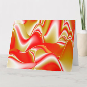 Liebe und Gold Abstrakt 3D Rainbowart Karte