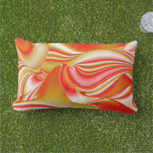 Liebe und Gold Abstrakt 3D Rainbowart Kissen Für Draußen