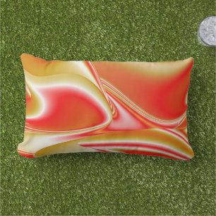 Liebe und Gold Abstrakt 3D Rainbowart Kissen Für Draußen