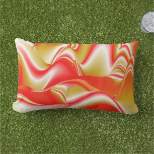 Liebe und Gold Abstrakt 3D Rainbowart Kissen Für Draußen