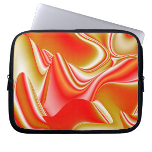 Liebe und Gold Abstrakt 3D Rainbowart Laptopschutzhülle