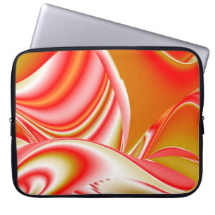 Liebe und Gold Abstrakt 3D Rainbowart Laptopschutzhülle