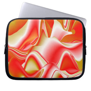 Liebe und Gold Abstrakt 3D Rainbowart Laptopschutzhülle