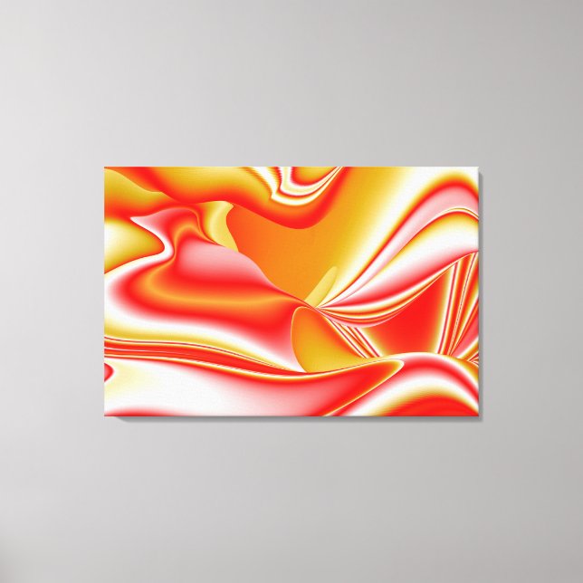 Liebe und Gold Abstrakt 3D Rainbowart Leinwanddruck (Vorderseite)