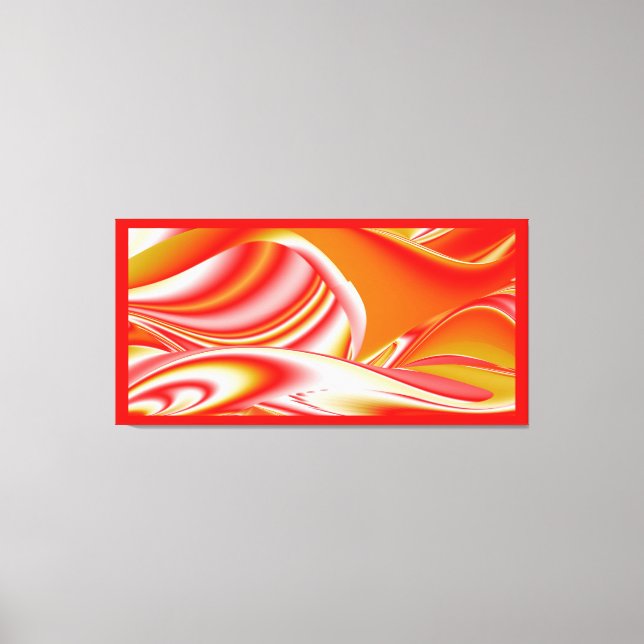 Liebe und Gold Abstrakt 3D Rainbowart Leinwanddruck (Vorderseite)