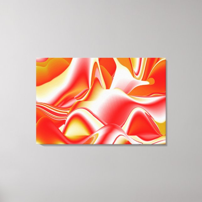 Liebe und Gold Abstrakt 3D Rainbowart Leinwanddruck (Vorderseite)