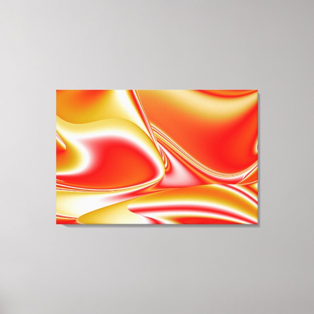 Liebe und Gold Abstrakt 3D Rainbowart Leinwanddruck (Vorderseite)