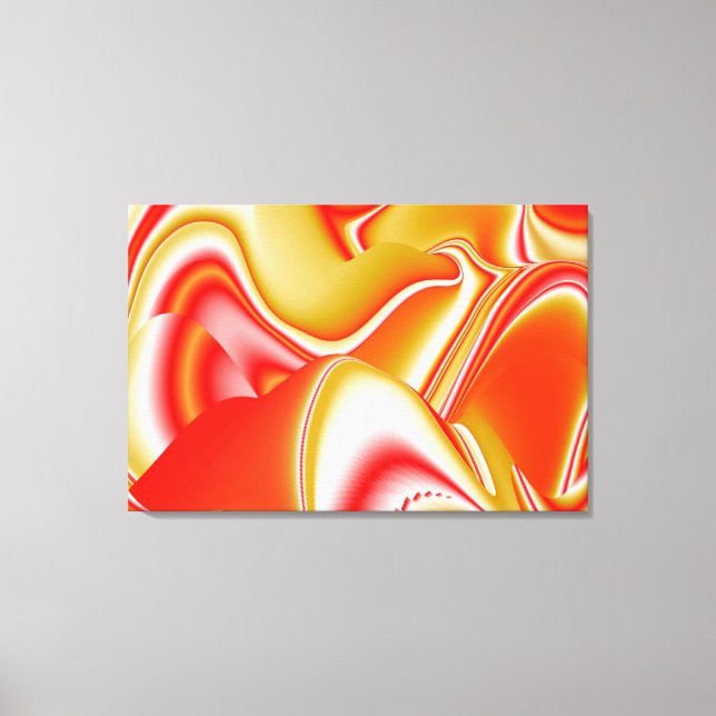 Liebe und Gold Abstrakt 3D Rainbowart Leinwanddruck (Vorderseite)