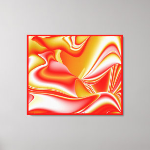 Liebe und Gold Abstrakt 3D Rainbowart Leinwanddruck