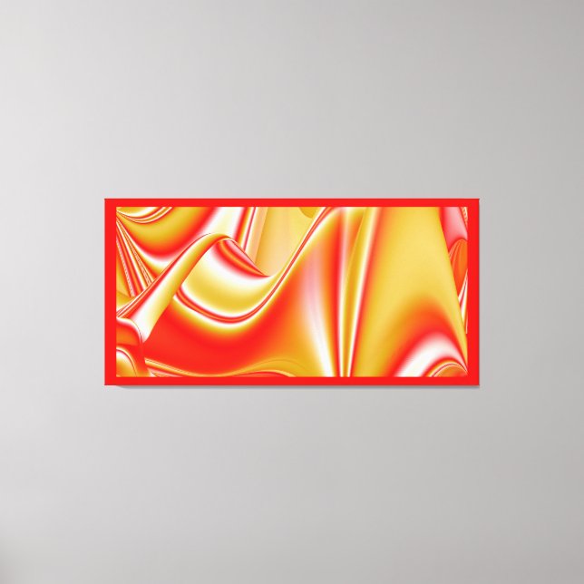 Liebe und Gold Abstrakt 3D Rainbowart Leinwanddruck (Vorderseite)