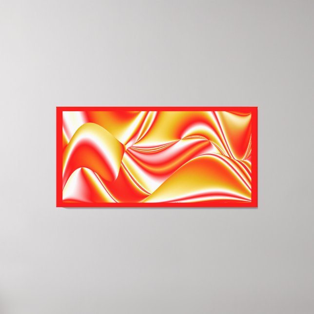 Liebe und Gold Abstrakt 3D Rainbowart Leinwanddruck (Vorderseite)