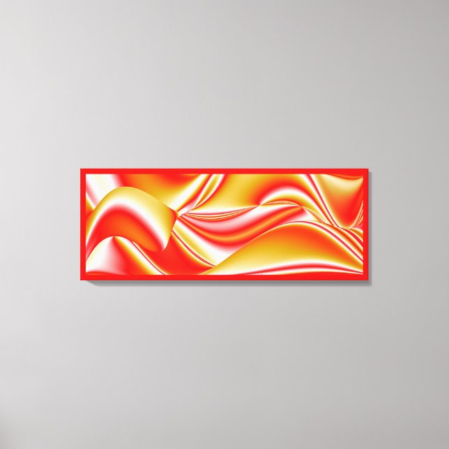Liebe und Gold Abstrakt 3D Rainbowart Leinwanddruck (Vorderseite)