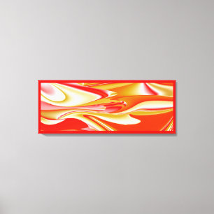 Liebe und Gold Abstrakt 3D Rainbowart Leinwanddruck