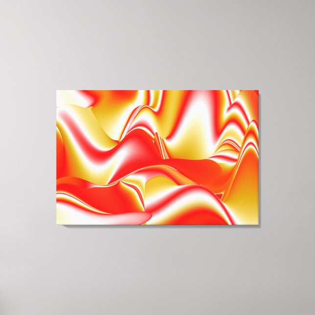 Liebe und Gold Abstrakt 3D Rainbowart Leinwanddruck (Vorderseite)