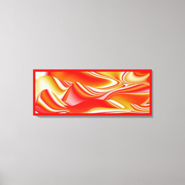 Liebe und Gold Abstrakt 3D Rainbowart Leinwanddruck (Vorderseite)
