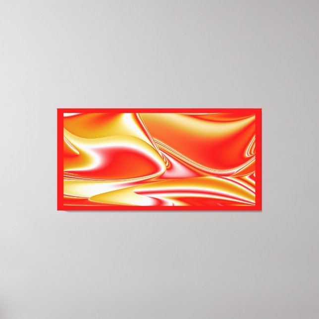 Liebe und Gold Abstrakt 3D Rainbowart Leinwanddruck (Vorderseite)