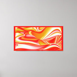 Liebe und Gold Abstrakt 3D Rainbowart Leinwanddruck