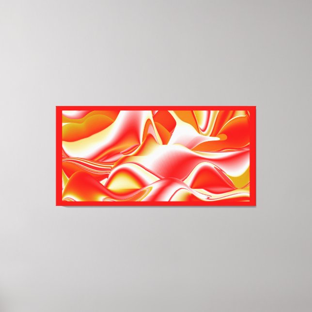 Liebe und Gold Abstrakt 3D Rainbowart Leinwanddruck (Vorderseite)